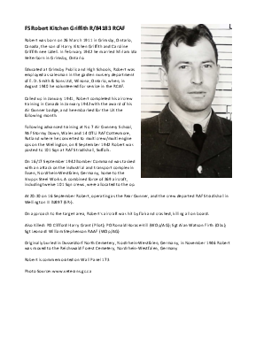 A preview of a PDF biography for Griffith, Robert Kitchen